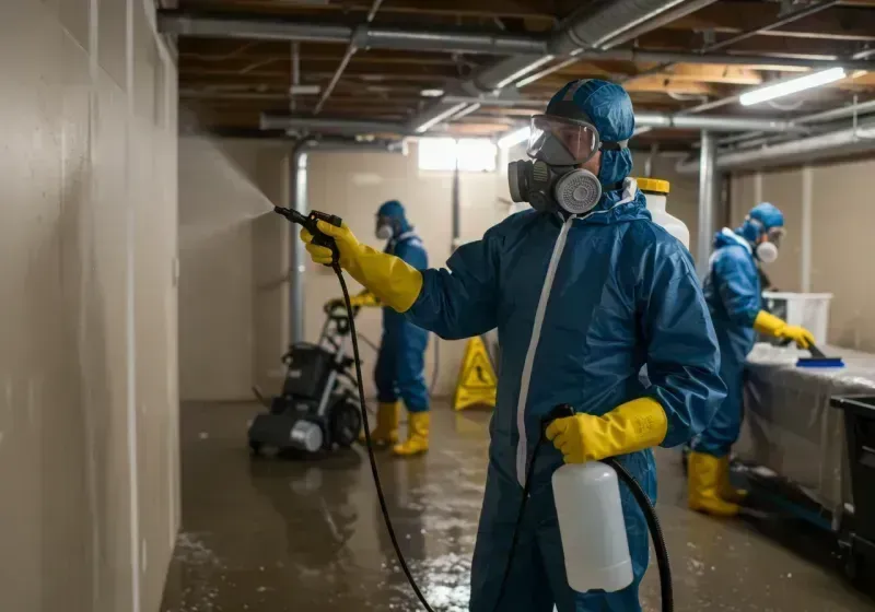 Basement Sanitization and Antimicrobial Treatment process in Jackson, SC